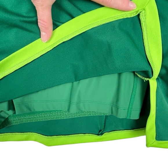 Outdoor Voices Green Freeform 3 Athletic Tennis Pickle Ball Golf Skirt Sz XXL - Picture 8 of 13